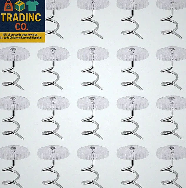 20 Pcs Bed Skirt Pins Clear Heads Twist Pins for Upholstery, Slipcovers and Beds
