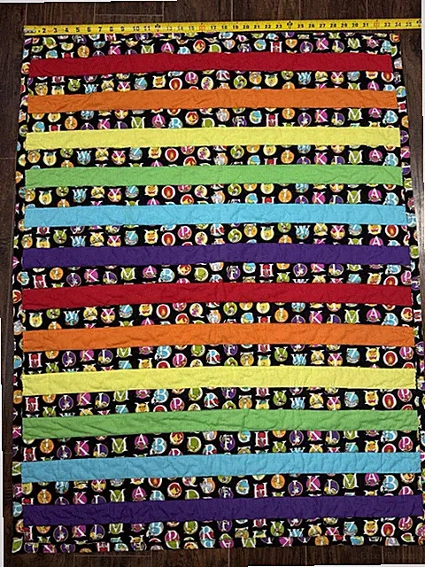 Dr. Seuss Alphabet-themed quilted blanket