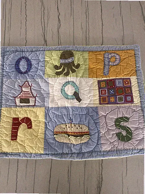 Pottery Barn ABC Alphabet Patchwork Standard Sham (Multiple Available)