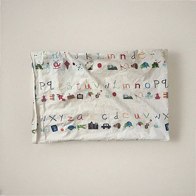 Pottery Barn Kids ALPHABET SOUP Standard PILLOWCASE ABCs