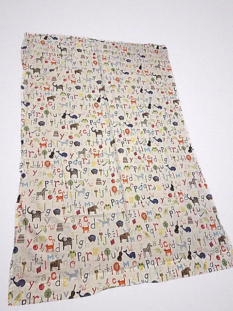 Pottery Barn Kids Toddler Bed Alphabet Flat Sheet Only 42x63